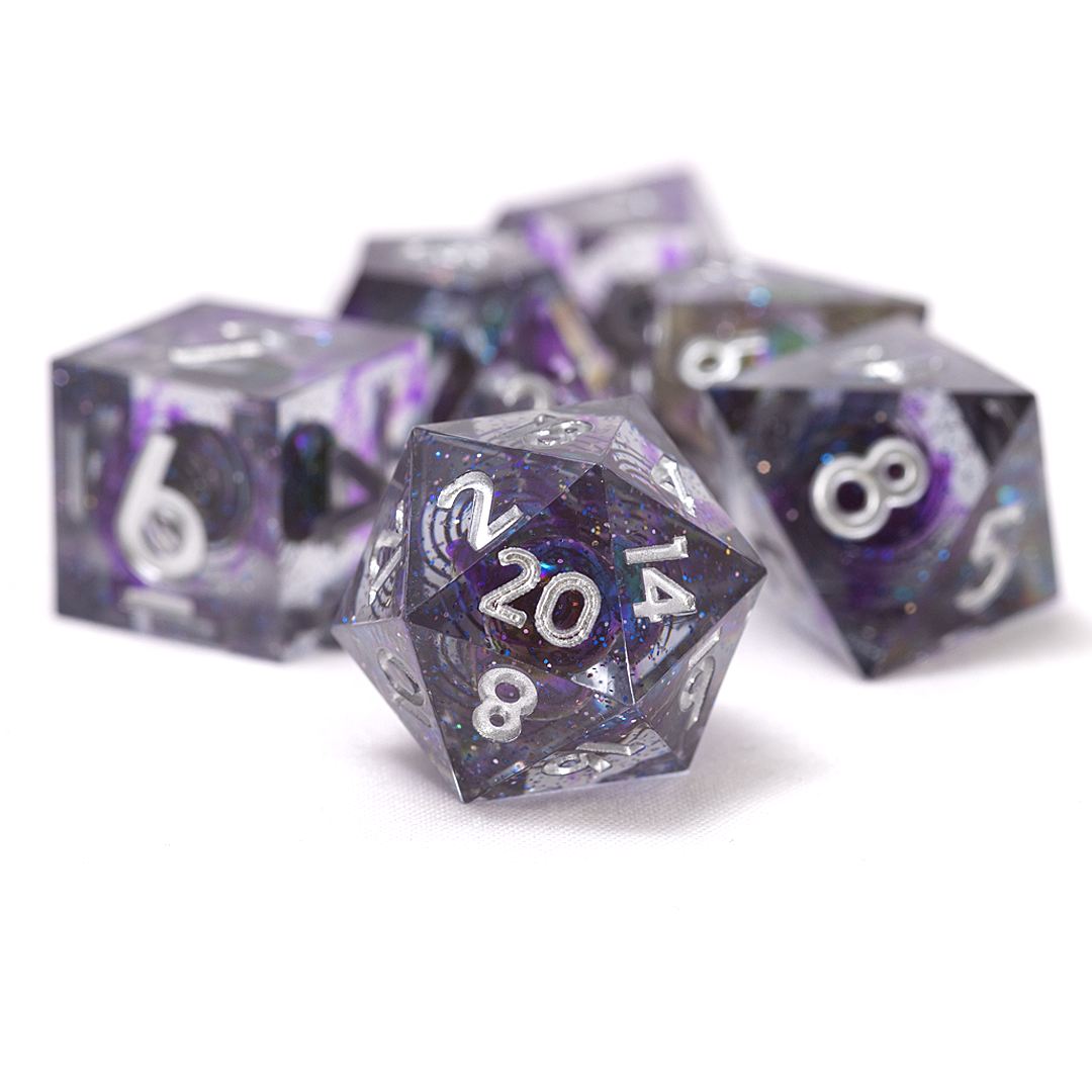 Sirius Dice: Sharp Midnight Dice Set | D20 Games