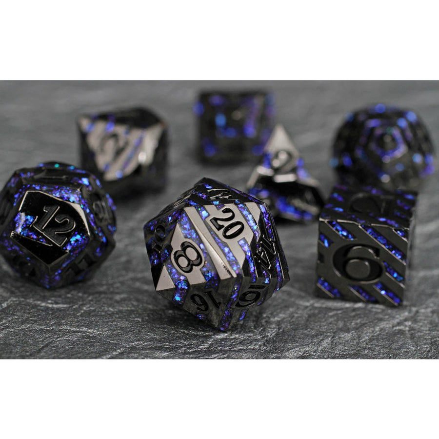 Star Slash Set of 7 Metal Dice | D20 Games