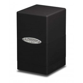 Black Satin Tower Deck Box