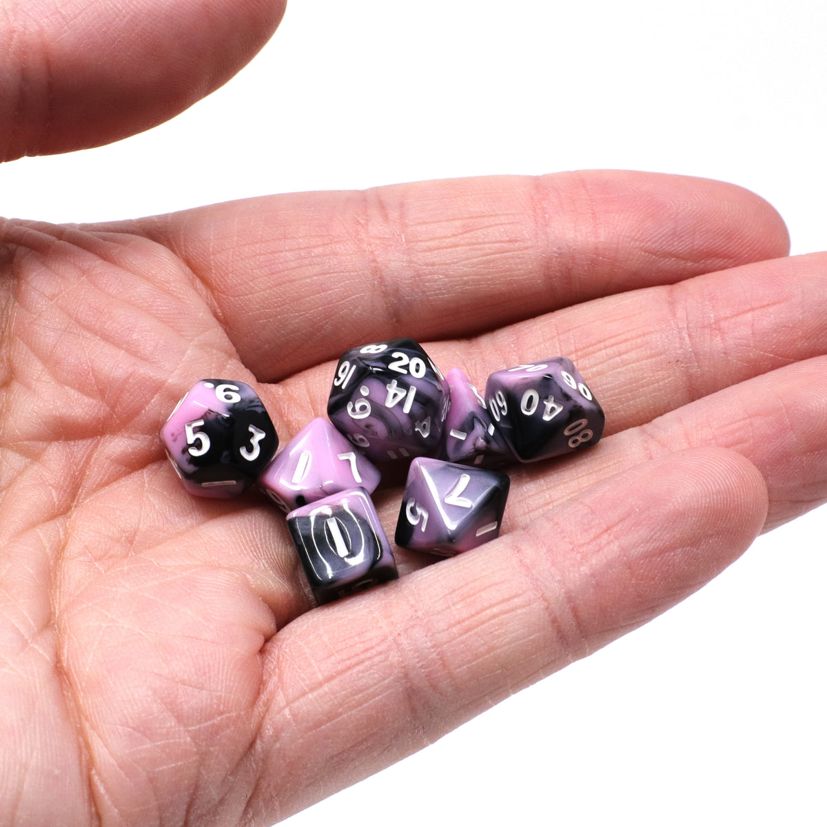 Critlings 7pc Mini RPG Set - Shadow Petal | D20 Games