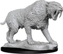 RPG Miniatures: Townsfolk and Animals - WizKids Unpainted Minis: Saber-Toothed Tiger
