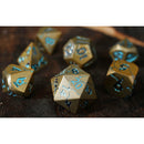 Warworn Gold 7-Piece Metal Dice Set