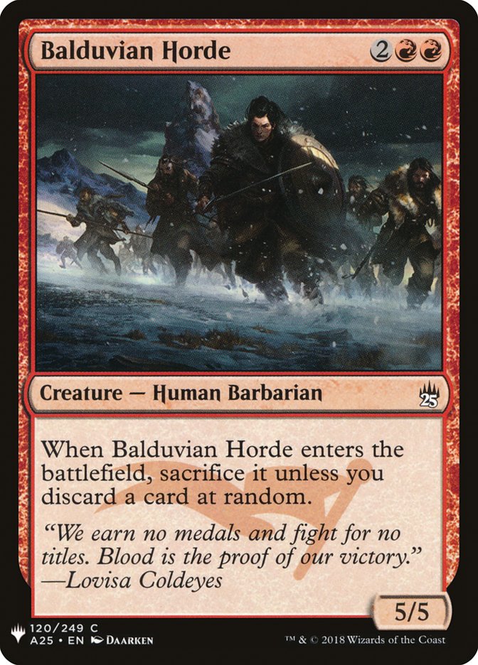 Balduvian Horde [Mystery Booster] | D20 Games