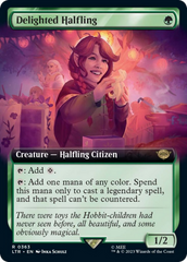 Delighted Halfling (Extended Art) [The Lord of the Rings: Tales of Middle-Earth] | D20 Games