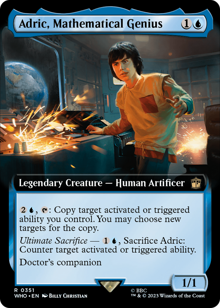 Adric, Mathematical Genius (Extended Art) [Doctor Who] | D20 Games