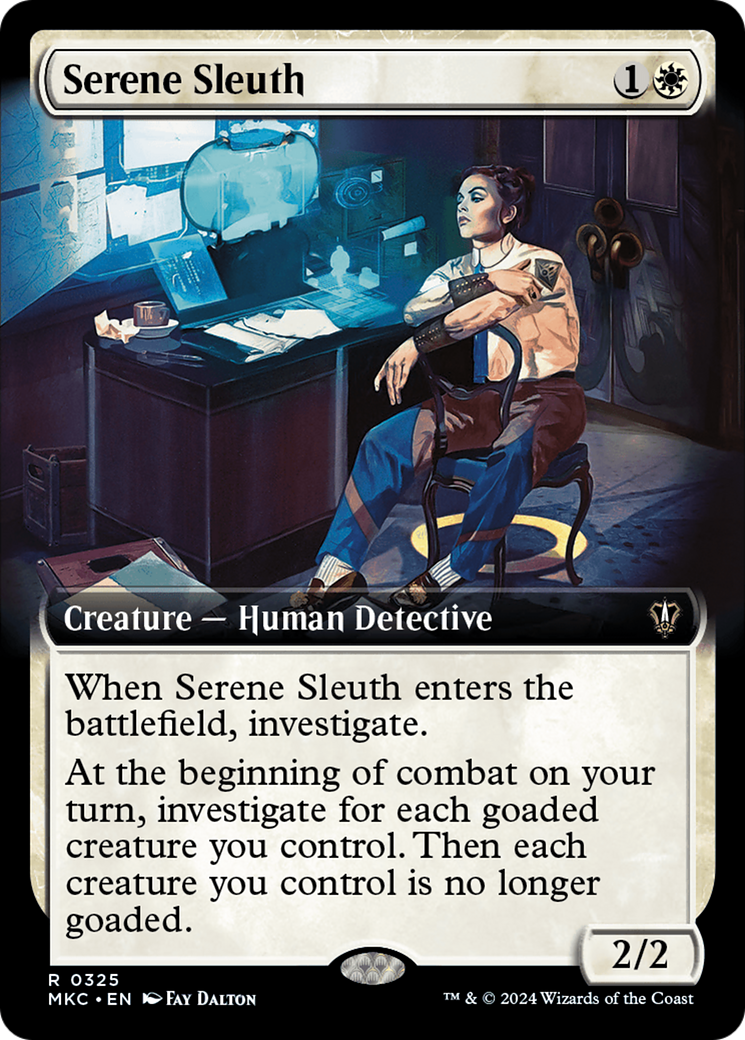 Serene Sleuth (Extended Art) [Murders at Karlov Manor Commander] | D20 Games