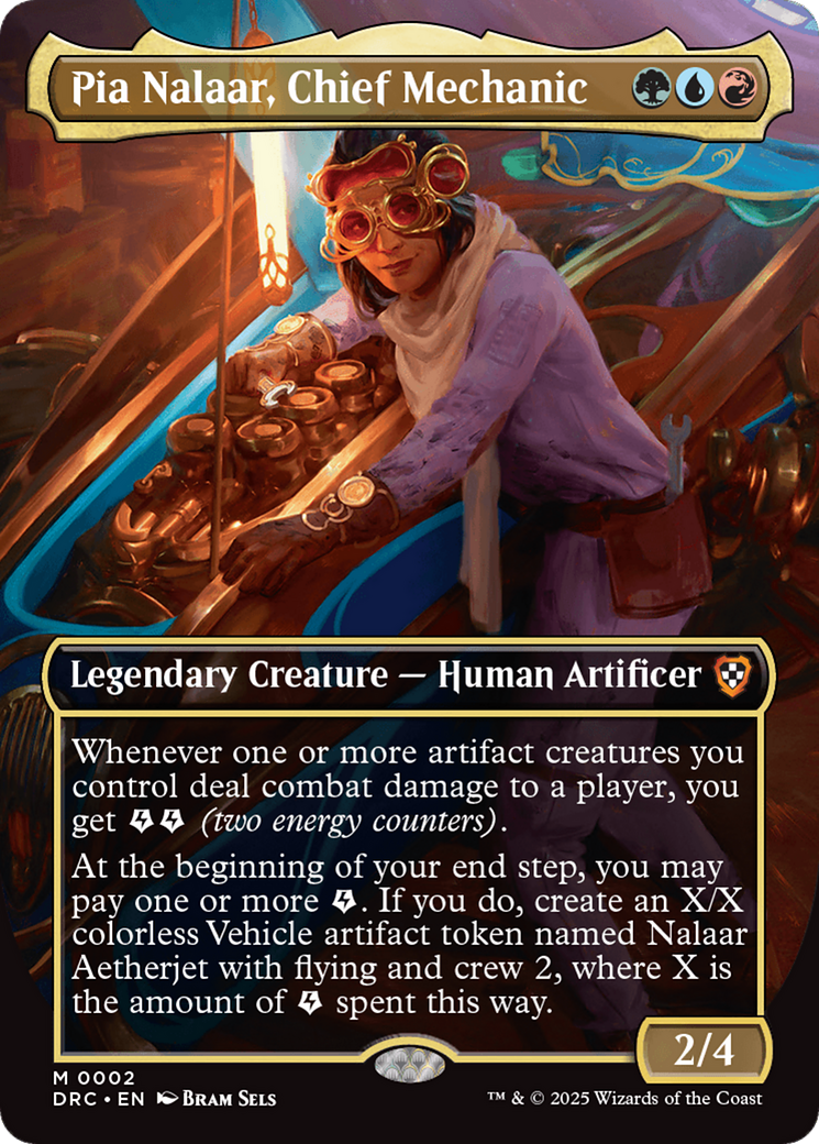 Pia Nalaar, Chief Mechanic (Borderless) [Aetherdrift Commander] | D20 Games