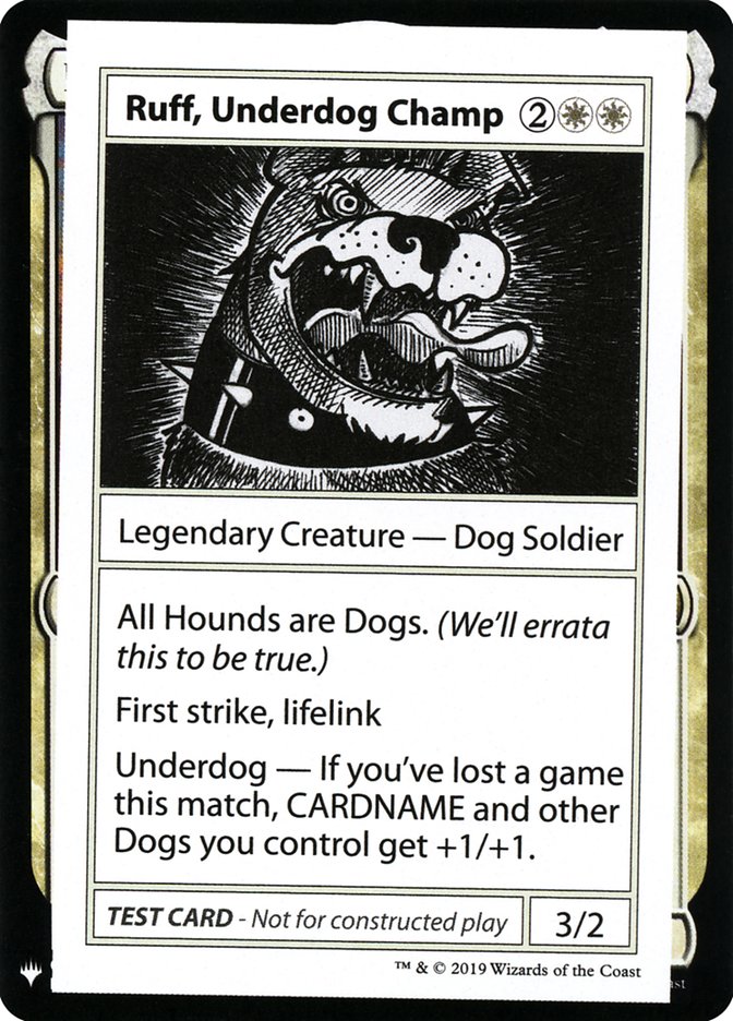 Ruff, Underdog Champ [Mystery Booster Playtest Cards] | D20 Games