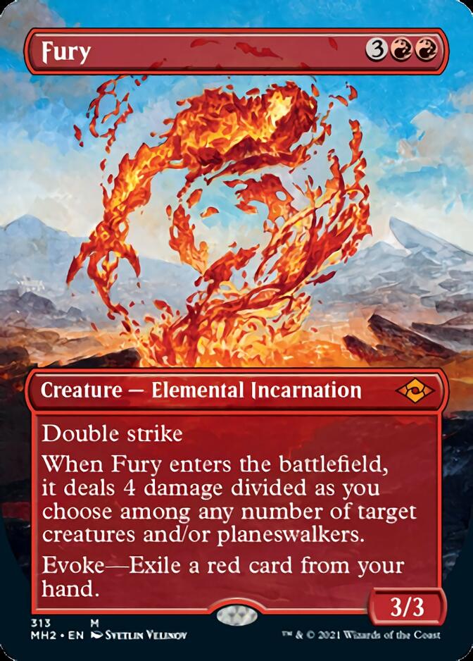 Fury (Borderless Alternate Art) [Modern Horizons 2] | D20 Games