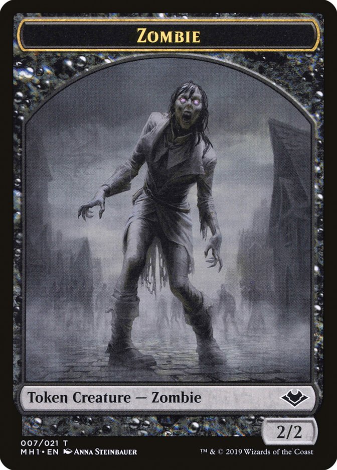 Zombie (007) // Myr (019) Double-Sided Token [Modern Horizons Tokens] | D20 Games