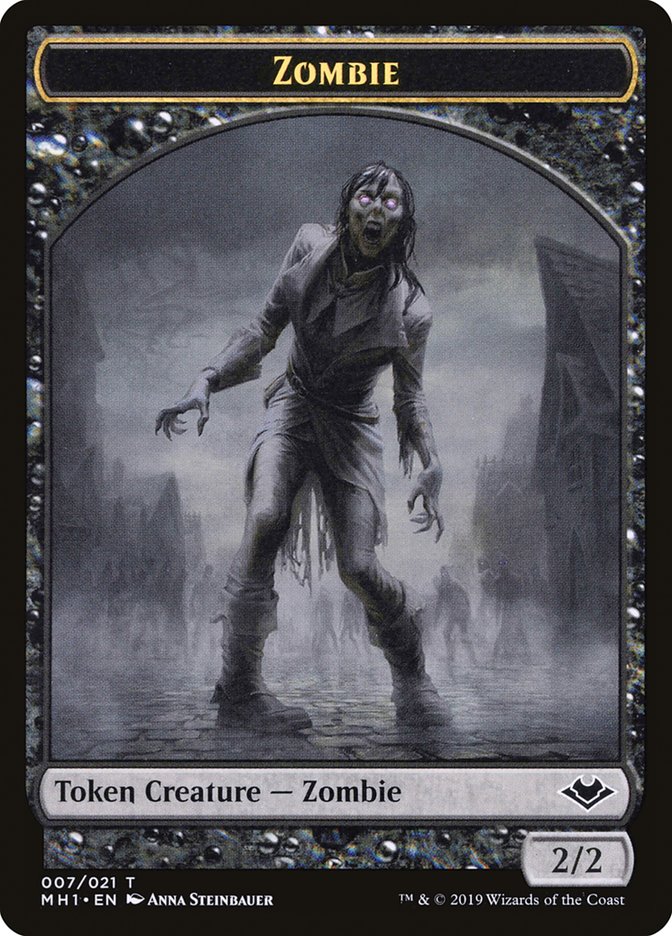 Angel (002) // Zombie (007) Double-Sided Token [Modern Horizons Tokens] | D20 Games