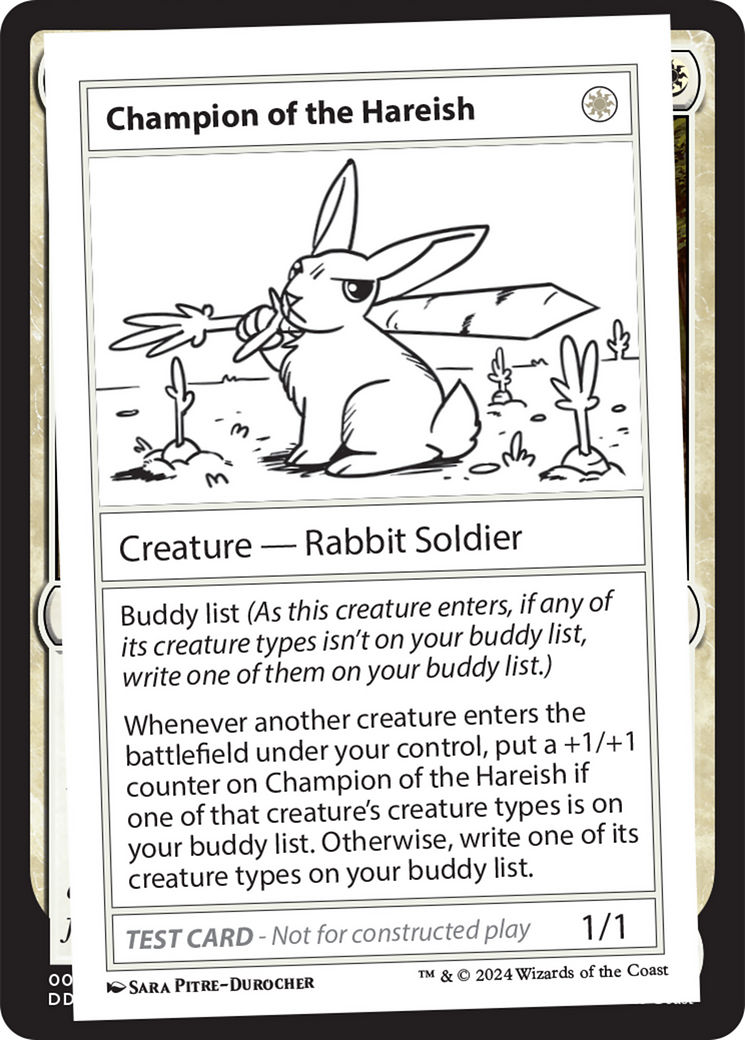 Champion of the Hareish [Mystery Booster 2 Playtest Cards] | D20 Games