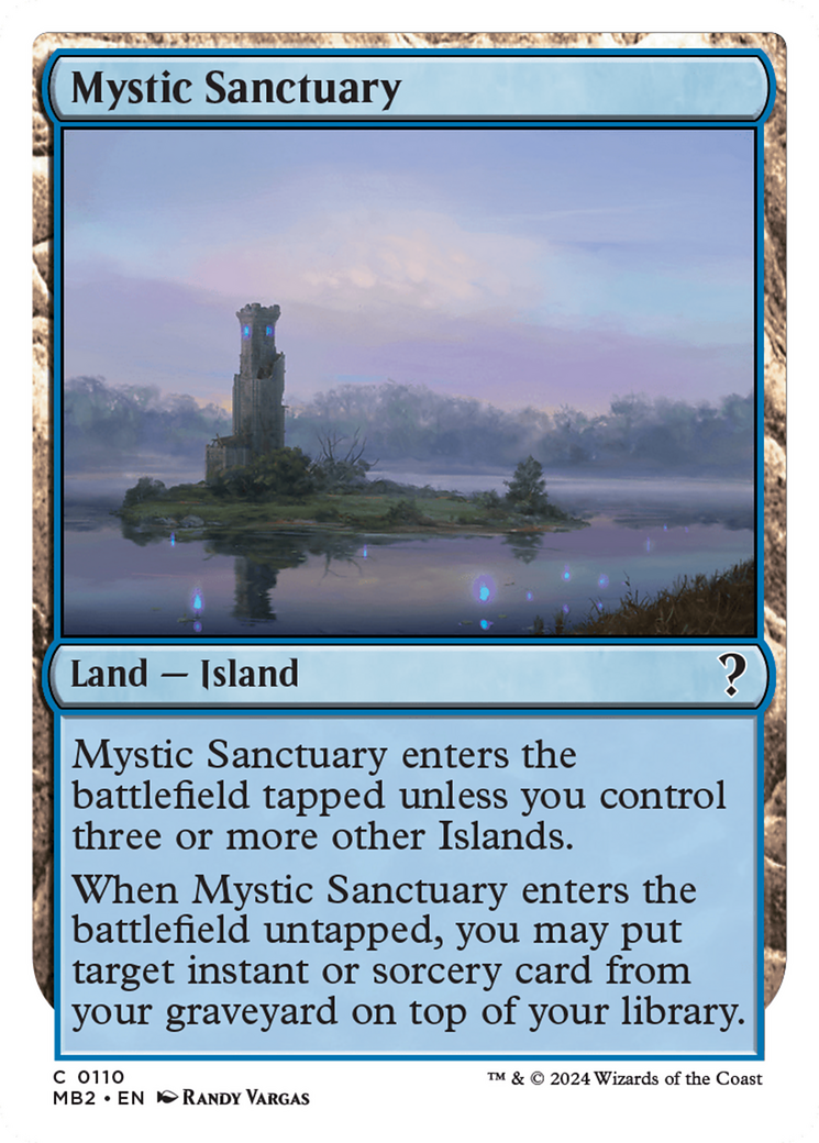 Mystic Sanctuary (White Border) [Mystery Booster 2] | D20 Games