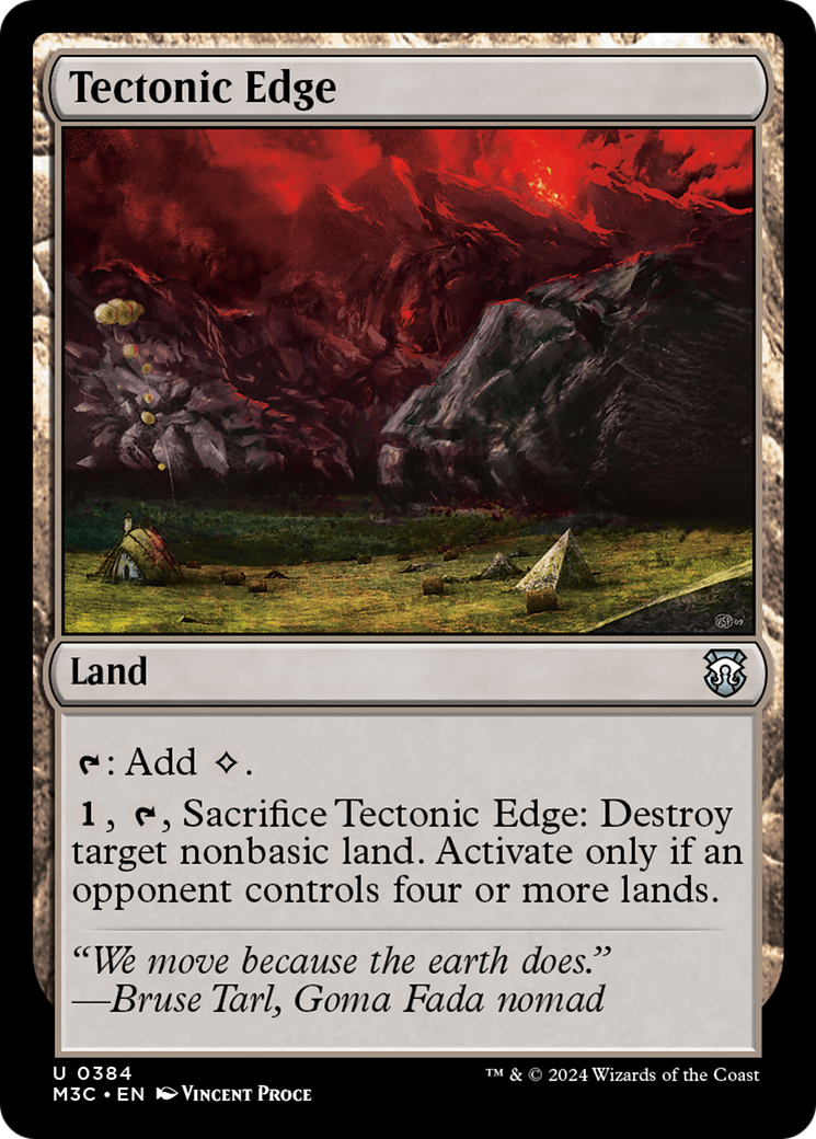 Tectonic Edge (Ripple Foil) [Modern Horizons 3 Commander] | D20 Games