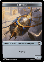 Aetherborn // Thopter Double-Sided Token [Modern Horizons 3 Commander Tokens] | D20 Games