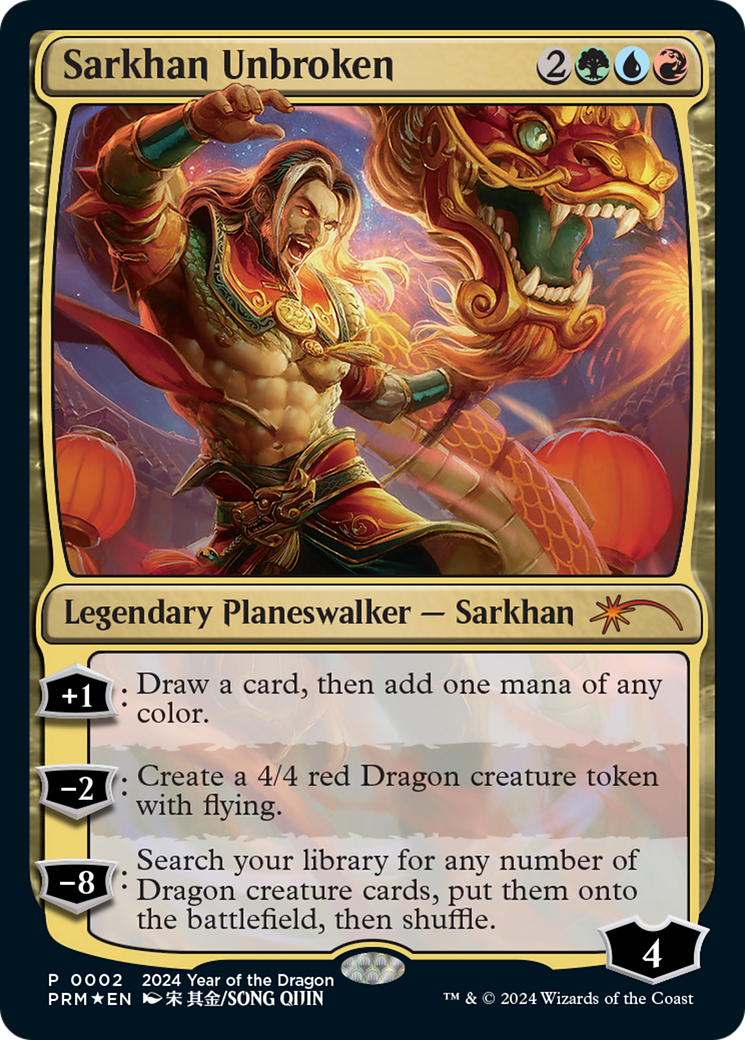 Sarkhan Unbroken (Year of the Dragon 2024) [Standard Showdown Promos] | D20 Games