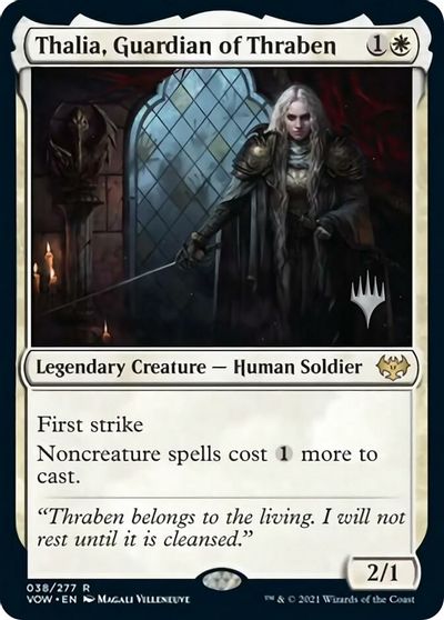 Thalia, Guardian of Thraben (Promo Pack) [Innistrad: Crimson Vow Promos] | D20 Games