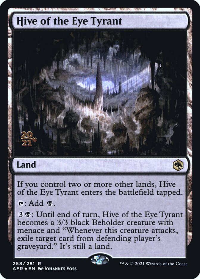 Hive of the Eye Tyrant [Dungeons & Dragons: Adventures in the Forgotten Realms Prerelease Promos] | D20 Games