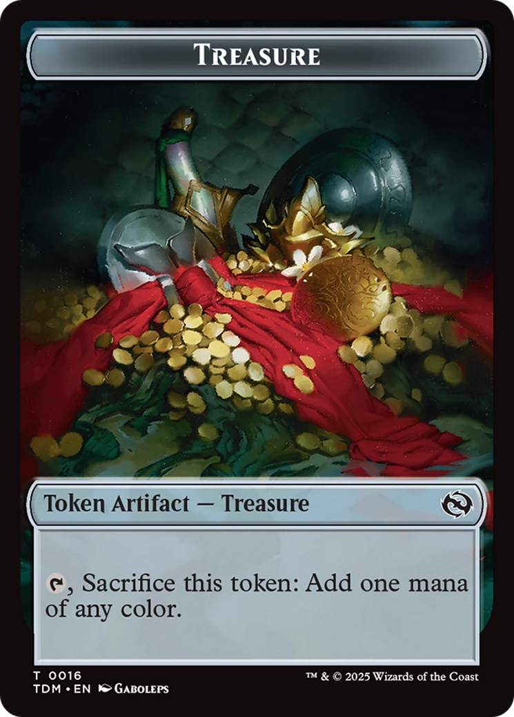 First Mate Ragavan // Treasure Double-Sided Token [Tarkir: Dragonstorm Commander Tokens] | D20 Games