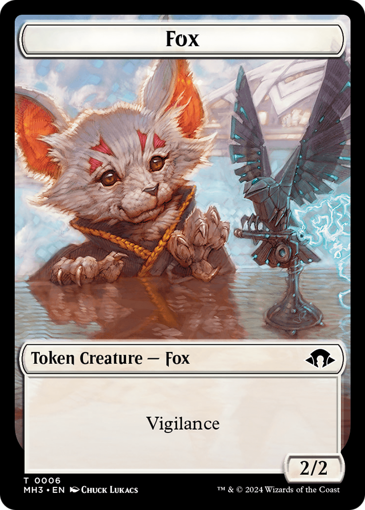 Phyrexian Germ // Fox Double-Sided Token [Modern Horizons 3 Tokens] | D20 Games