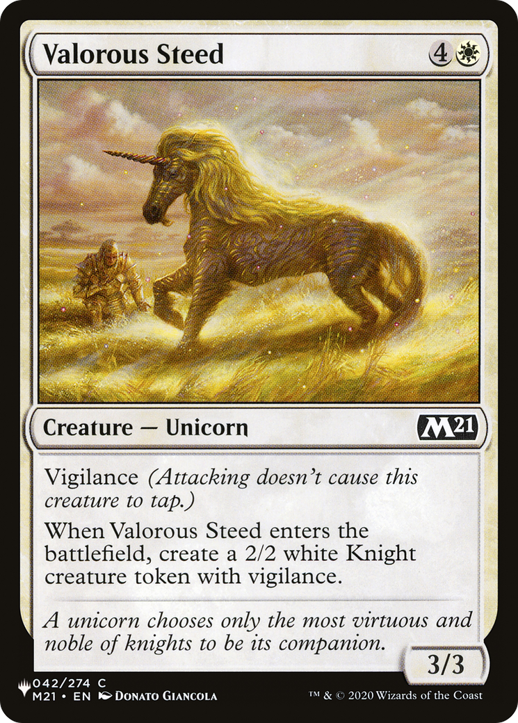 Valorous Steed [The List Reprints] | D20 Games