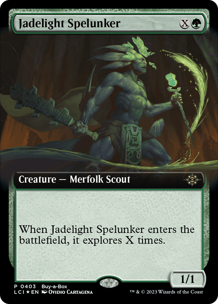 Jadelight Spelunker (Extended Art) (Buy-A-Box) [The Lost Caverns of Ixalan Promos] | D20 Games