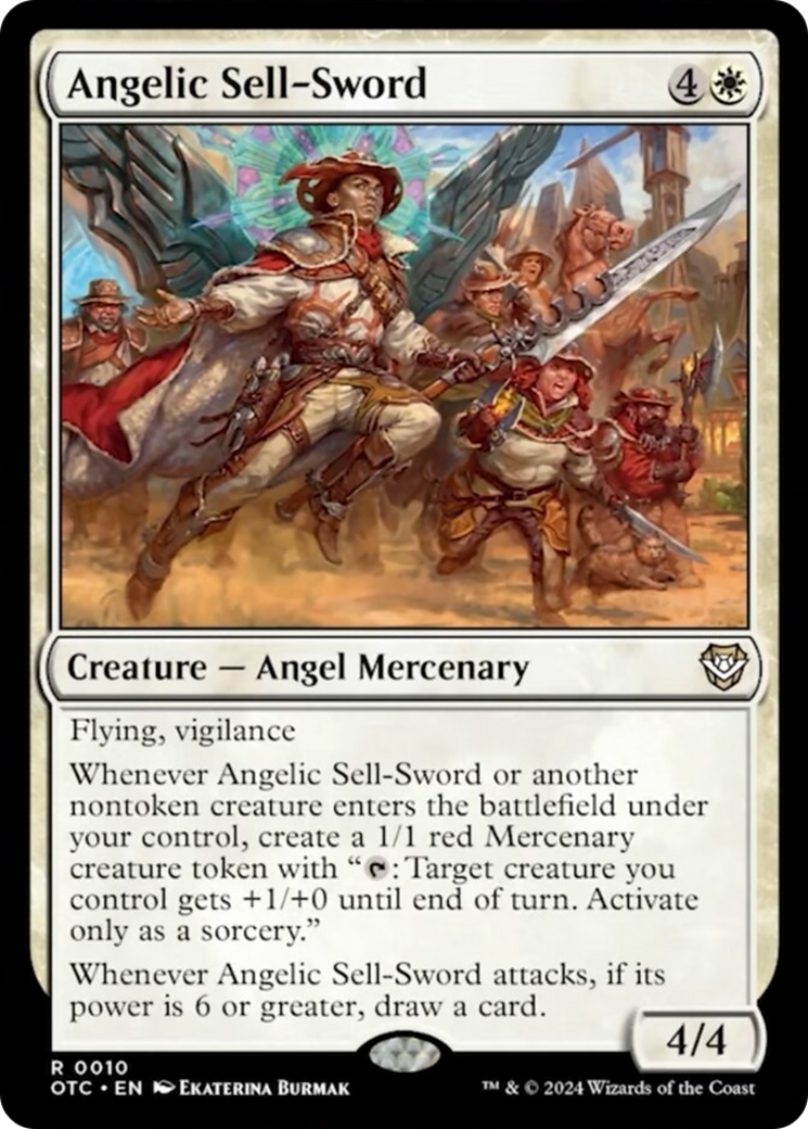 Angelic Sell-Sword [Outlaws of Thunder Junction Commander] | D20 Games