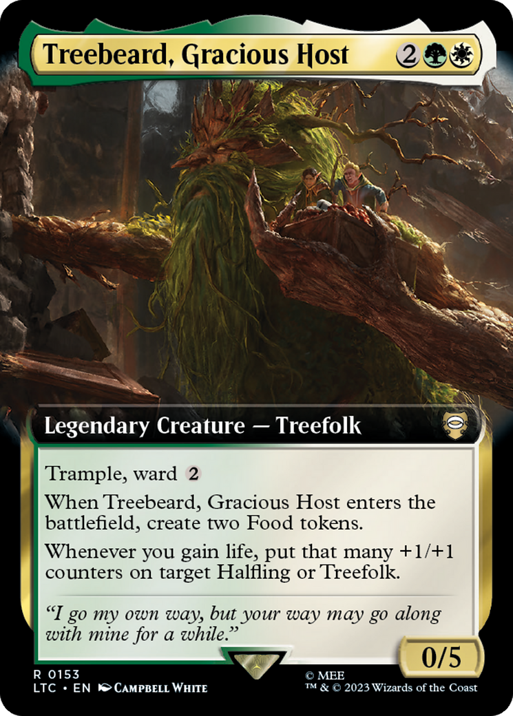 Treebeard, Gracious Host (Extended Art) [The Lord of the Rings: Tales of Middle-Earth Commander] | D20 Games