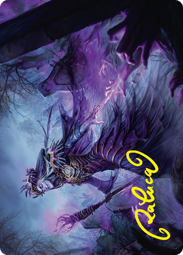 Zul Ashur, Lich Lord Art Card (10/54) (Gold-Stamped Signature) [Foundations Art Series] | D20 Games