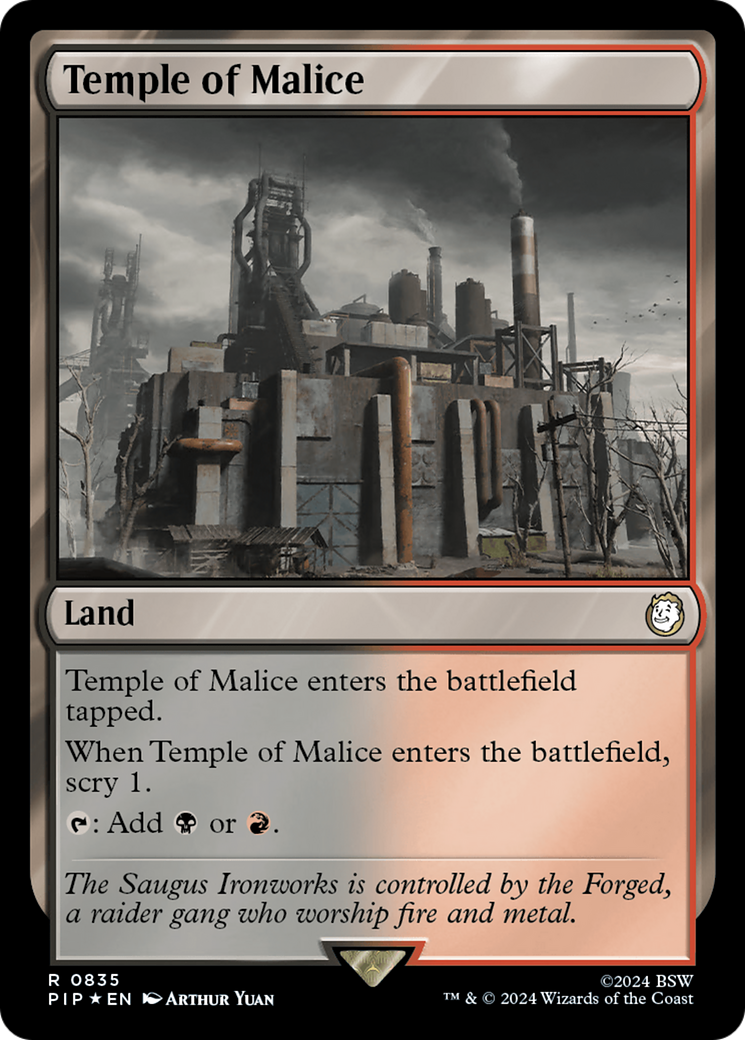 Temple of Malice (Surge Foil) [Fallout] | D20 Games