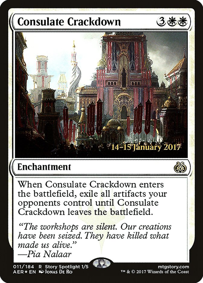 Consulate Crackdown [Aether Revolt Prerelease Promos] | D20 Games