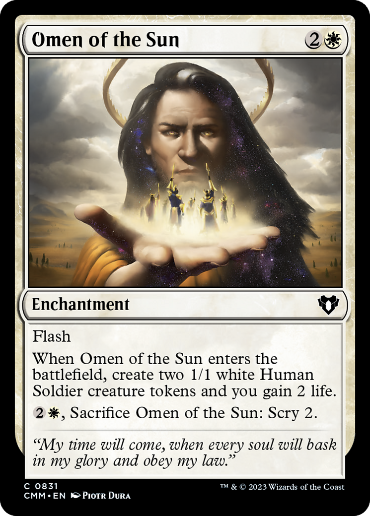 Omen of the Sun [Commander Masters] | D20 Games