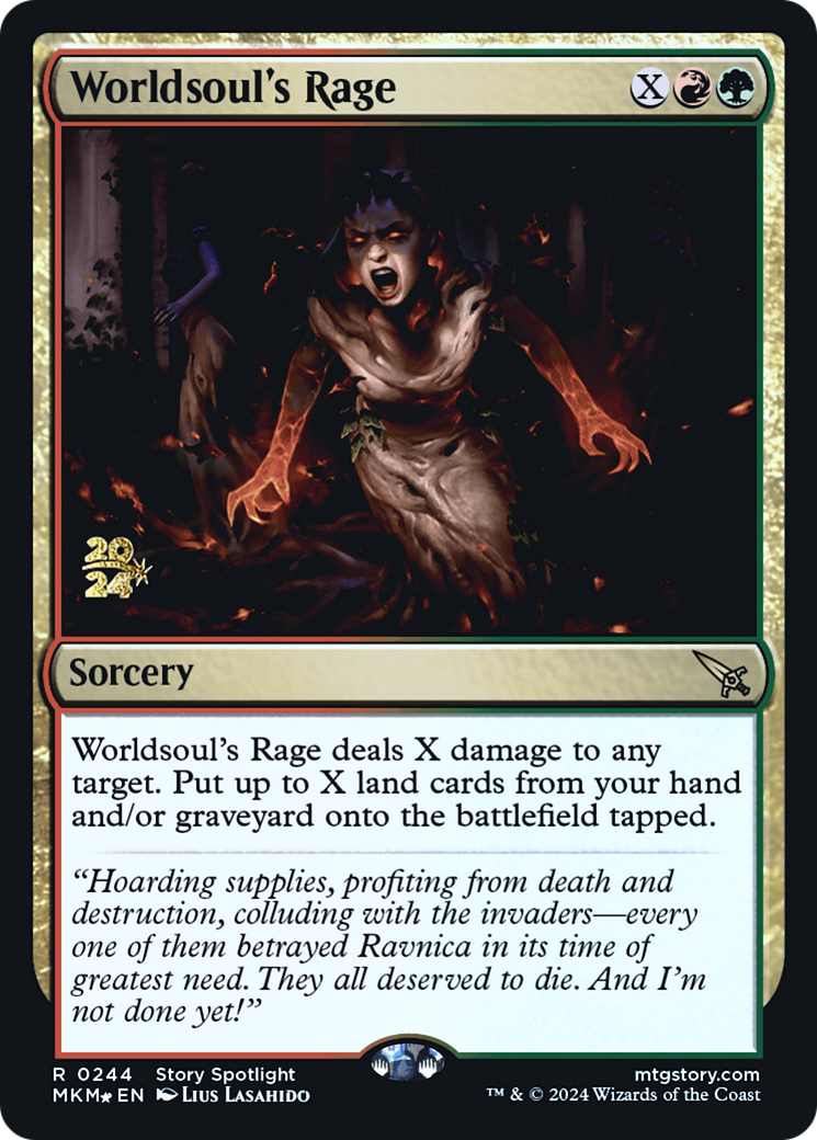 Worldsoul's Rage [Murders at Karlov Manor Prerelease Promos] | D20 Games