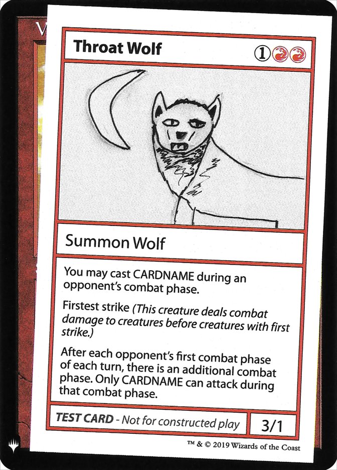 Throat Wolf [Mystery Booster Playtest Cards] | D20 Games