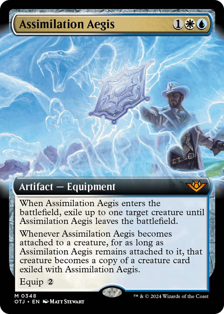 Assimilation Aegis (Extended Art) [Outlaws of Thunder Junction] | D20 Games