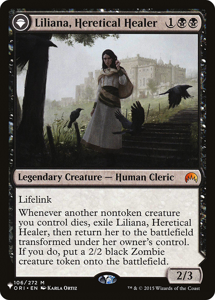 Liliana, Heretical Healer // Liliana, Defiant Necromancer [Secret Lair: From Cute to Brute] | D20 Games