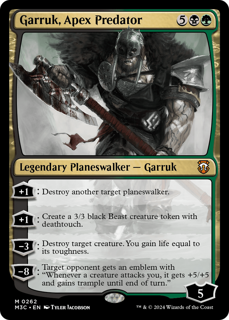 Garruk, Apex Predator (Ripple Foil) [Modern Horizons 3 Commander] | D20 Games