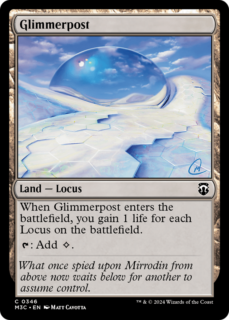 Glimmerpost (Ripple Foil) [Modern Horizons 3 Commander] | D20 Games