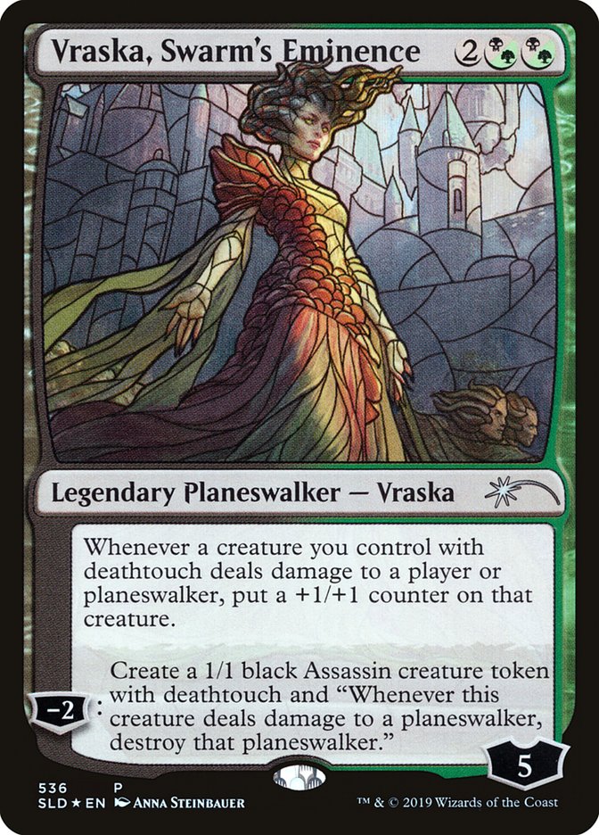 Vraska, Swarm's Eminence (Stained Glass) [Secret Lair Drop Promos] | D20 Games