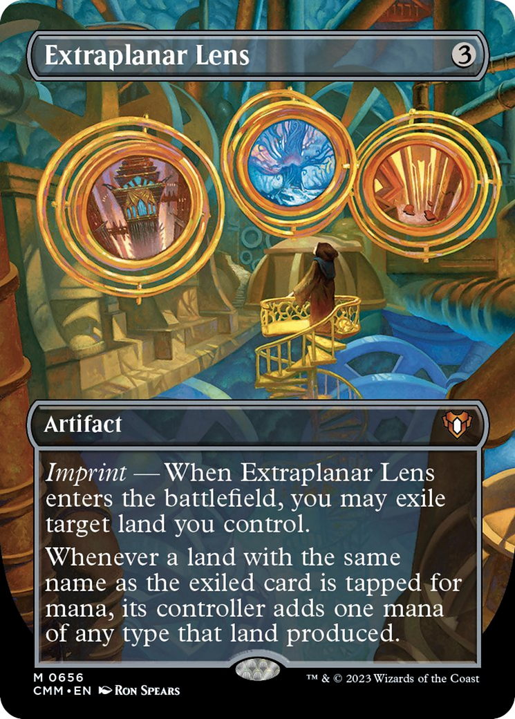 Extraplanar Lens (Borderless Alternate Art) [Commander Masters] | D20 Games