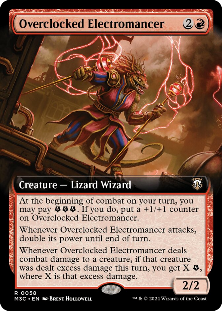 Overclocked Electromancer (Extended Art) [Modern Horizons 3 Commander] | D20 Games