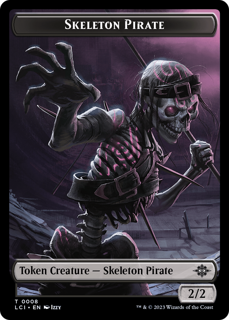 Copy // Skeleton Pirate Double-Sided Token [The Lost Caverns of Ixalan Commander Tokens] | D20 Games