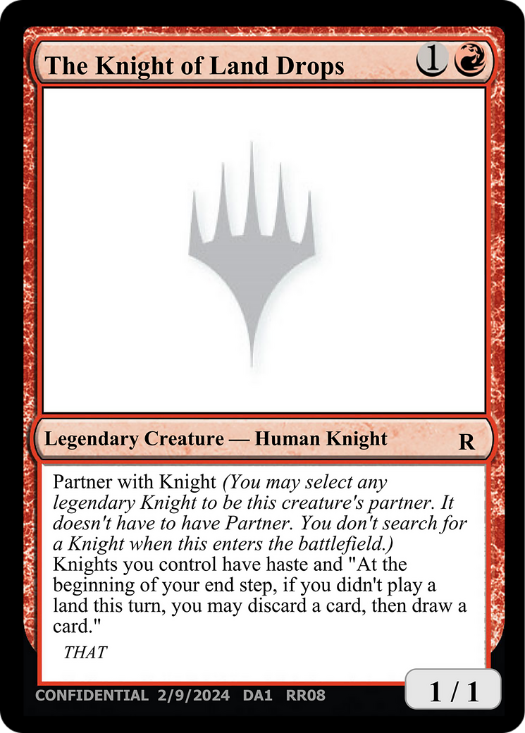 The Knight of Land Drops [Unknown Event] | D20 Games