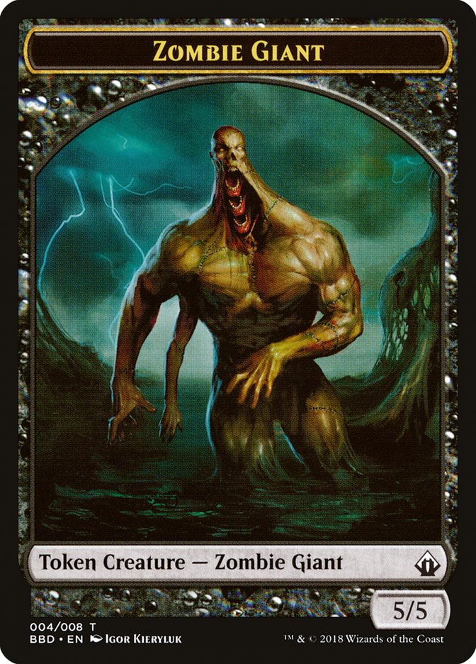 Zombie Giant Token [Battlebond Tokens] | D20 Games