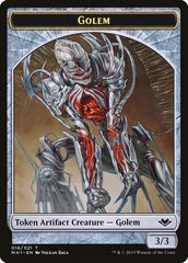 Soldier (004) // Golem (018) Double-Sided Token [Modern Horizons Tokens] | D20 Games