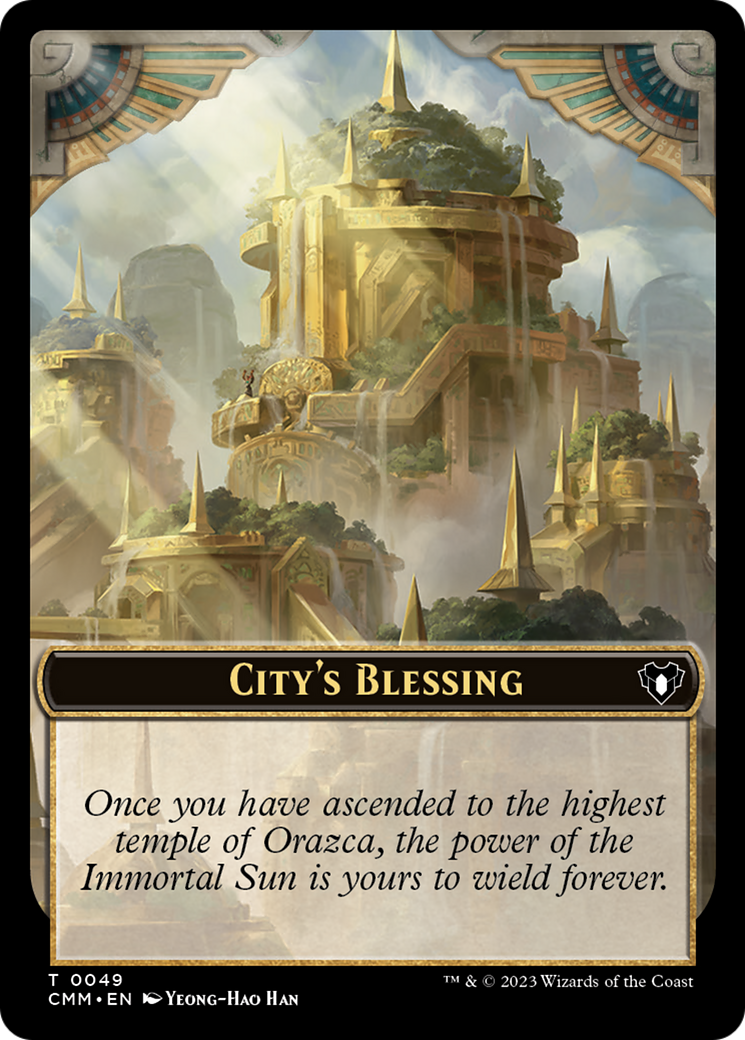 City's Blessing Token [Commander Masters Tokens] | D20 Games