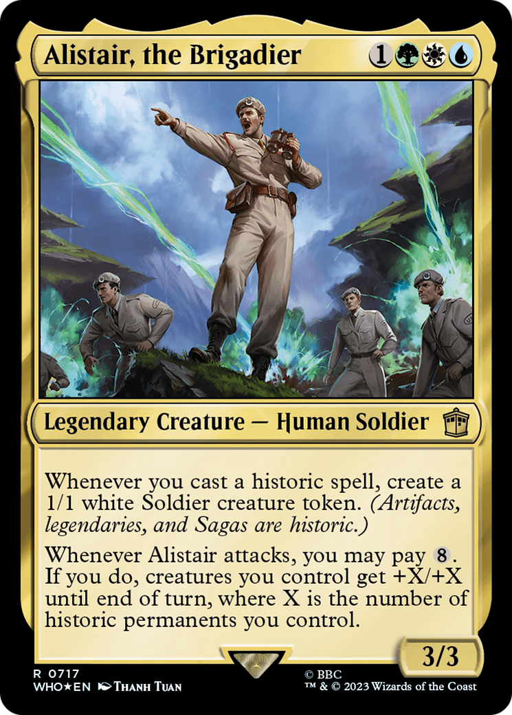 Alistair, the Brigadier (Surge Foil) [Doctor Who] | D20 Games