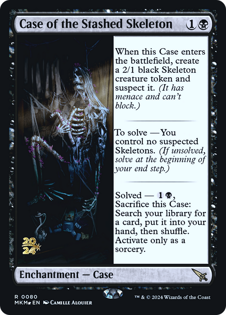 Case of the Stashed Skeleton [Murders at Karlov Manor Prerelease Promos] | D20 Games