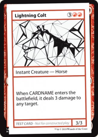 Lightning Colt (2021 Edition) [Mystery Booster Playtest Cards] | D20 Games