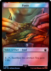 Alien Rhino // Food (0059) Double-Sided Token (Surge Foil) [Doctor Who Tokens] | D20 Games